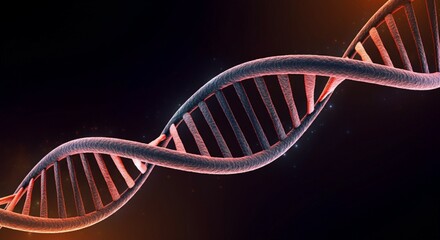 Glowing DNA Double Helix for Biology Lessons