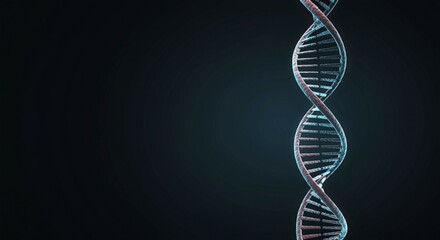 Glowing DNA Double Helix for Biology Lessons