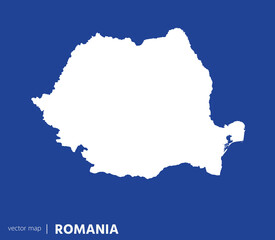 Fototapeta premium High Detailed Vector Map - Romania 