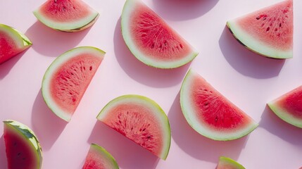 A seamless pattern of watermelon.