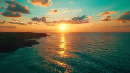 Obraz premium sunset over the sea