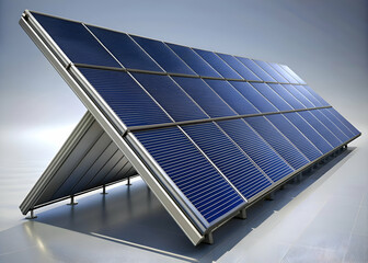 High-efficiency Solar Panel System. Clean Energy Solution