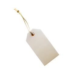 White cardboard price tag for sale campaign