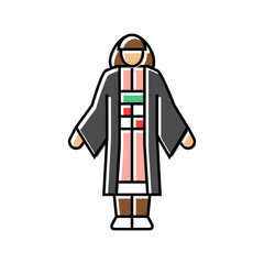 anime cosplay female color icon vector. anime cosplay female sign. isolated symbol illustration