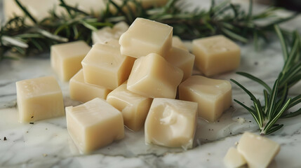 Creamy Cubes Food Photography