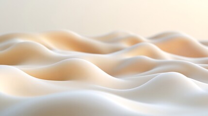 Obraz premium Abstract beige and white wavy texture background.