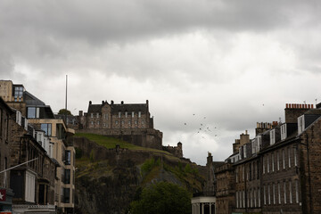 Edinburgh Castle with Seagulls