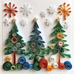 Beautifully Designed Christmas Tree-Themed Greeting Cards
