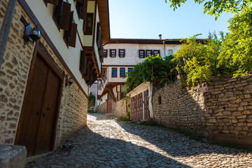 A street view from Safranbolu town. Historical houses of Safranbolu