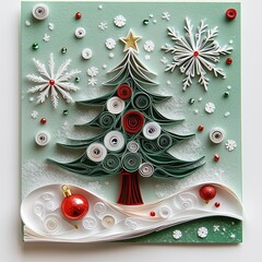 Beautifully Designed Christmas Tree-Themed Greeting Cards