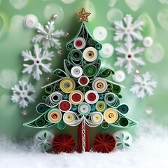 Beautifully Designed Christmas Tree-Themed Greeting Cards