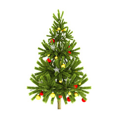 christmas tree isolated on white PNG Transparent