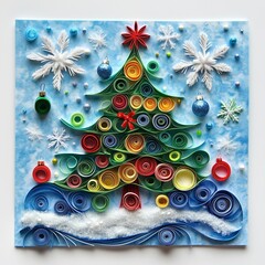 Beautifully Designed Christmas Tree-Themed Greeting Cards