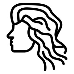 mullet Line Icon