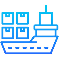 Fototapeta premium Vessel Icon