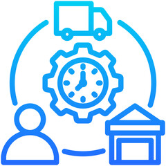 Supply Chain Optimization Icon