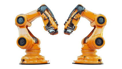 excavator isolated on white