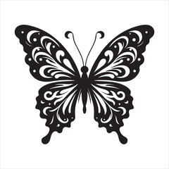 butterfly silhouette vector
