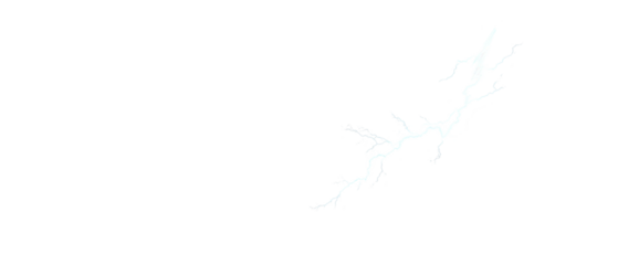Lightning bolt icon for digital communication. transparent background