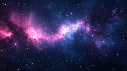 Majestic Nebula Stellar Cluster Cosmic Dust Galaxy Background