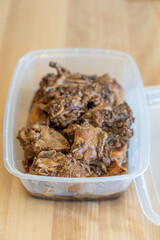 A bowl of Chicken Adobo, Traditional Philippine Sauce