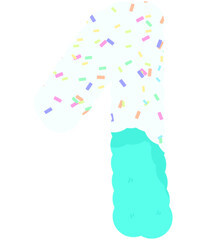 Draw numbers 0-9 (in the form of a cute cake)