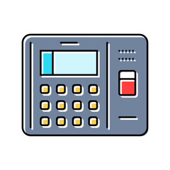 access control biometric color icon vector. access control biometric sign. isolated symbol illustration