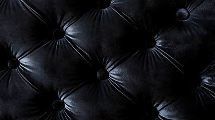 Naklejka premium A black leather couch with a black and white pattern