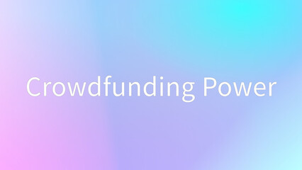 Crowdfunding Power のグラデーション背景イラストイラスト