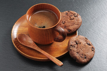 Coffee and chocolate cookies