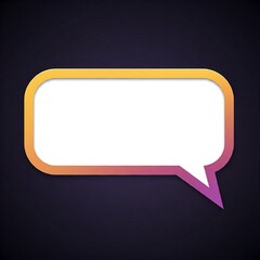 Naklejka premium White speech bubbles on a dark background.