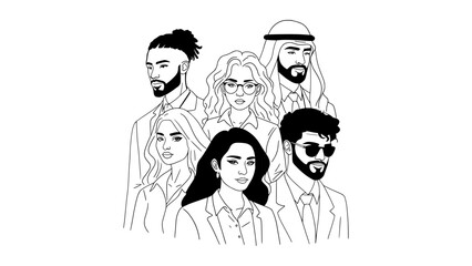 Multiethnic People In One Frame. 