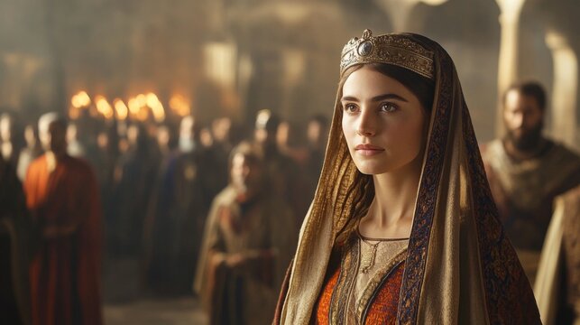 Royal regalia enhances the narrative of Esther&rsquo;s bravery and beauty in the Bible.