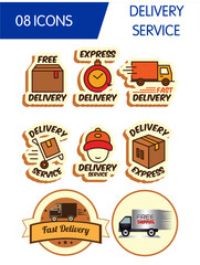 Delivery service Icons & Symbols