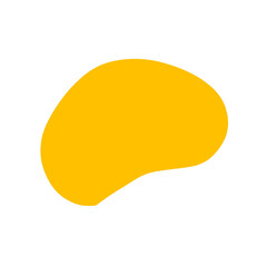 Yellow abstract shape 