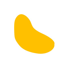 Yellow abstract shape 