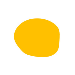 Yellow abstract shape 