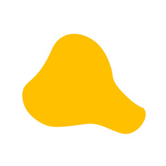 Yellow abstract shape 