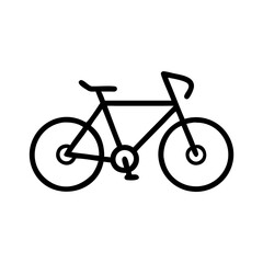 Fototapeta premium Bicycle Icon - Cycling, Transportation, Eco-Friendly, Fitness, Commuting