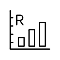 R Script with a Bar Graph Icon &ndash; Data Analysis, Statistical Programming, Data Visualization