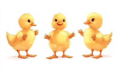 Fototapeta premium two little ducklings