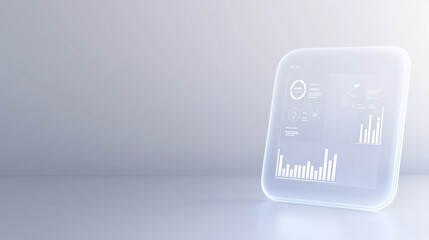 Futuristic Dashboard on Transparent Display