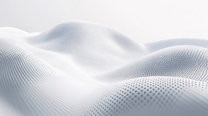 Abstract white textured wave background.