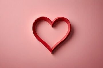 a close up of a heart shaped object on a pink background