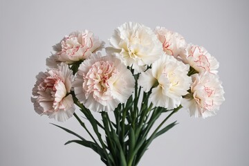 there are a bunch of white and pink flowers in a vase