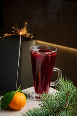 mulled wine  on the table