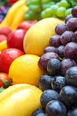 An array of fresh fruits and vegetables ready for a healthy smoothie