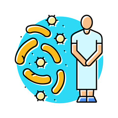 chronic fatigue syndrome color icon vector. chronic fatigue syndrome sign. isolated symbol illustration