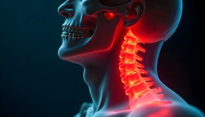 3d rendered illustration of a neck