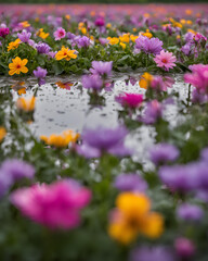 field flowers, purple flowers, pink flowers, wildflowers, colorful flowers, floral field, meadow blooms, vibrant flowers, purple and pink, spring flowers, nature's beauty, countryside flowers, garden 